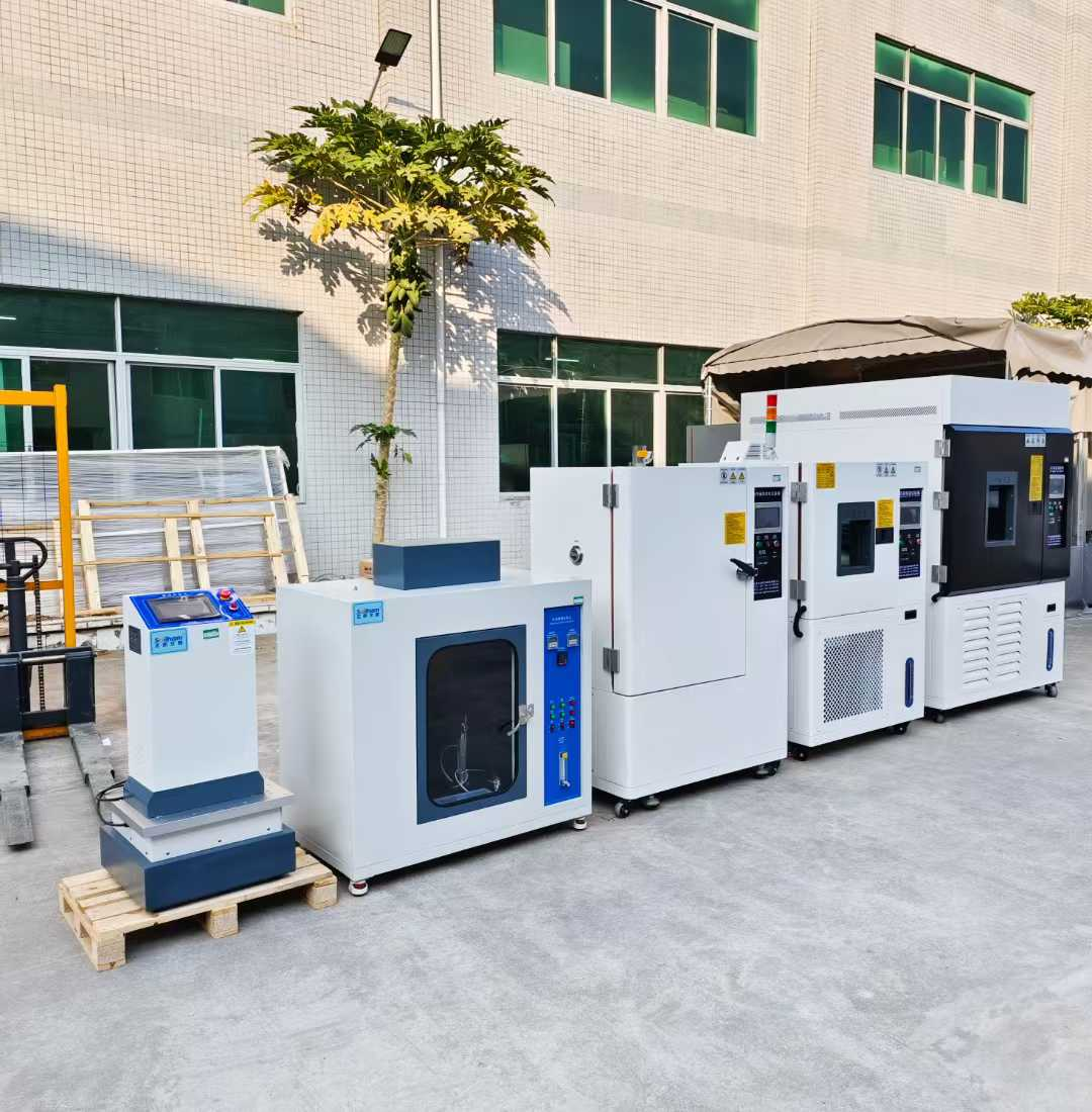 水冷氙燈箱、恒溫恒濕箱、換氣老化箱、燃燒試驗機、電磁振動臺、鹽霧試驗箱